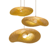 Load image into Gallery viewer, Art Bamboo &amp; Pendant Woven Lamp
